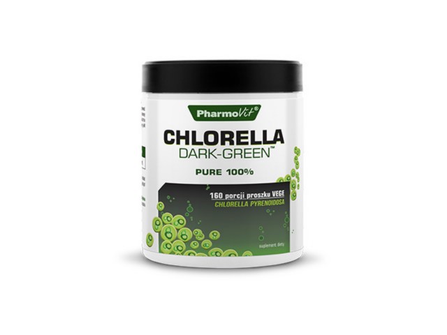 PHARMOVIT Chlorella Dark-Green interakcje ulotka proszek  240 g