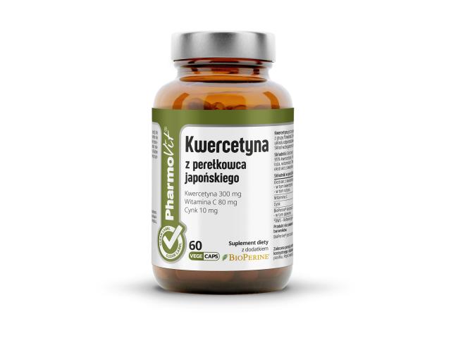 Pharmovit Clean Label Kwercetyna z perełkowca japońskiego interakcje ulotka kapsułki twarde 60 kaps.