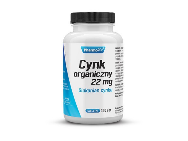 PHARMOVIT Cynk organiczy 22 mg interakcje ulotka tabletki - 180 tabl.
