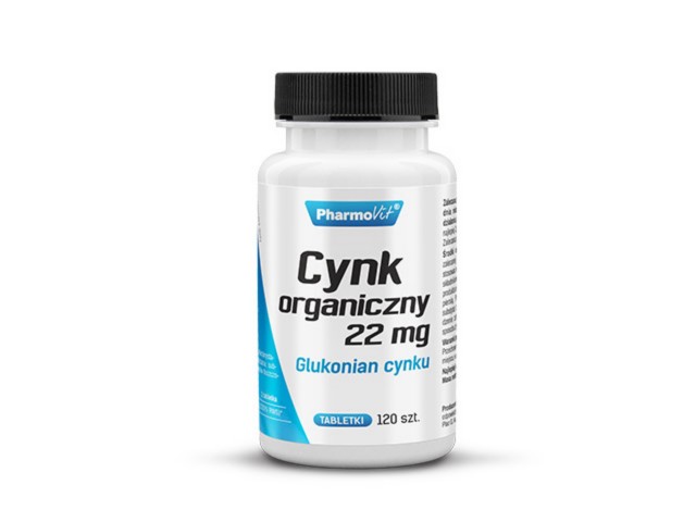 PHARMOVIT Cynk organiczy 22 mg interakcje ulotka tabletki  120 tabl.