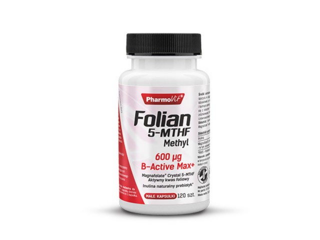 Pharmovit Folian 5-MTHF Methyl 600mcg interakcje ulotka kapsułki - 120 kaps.