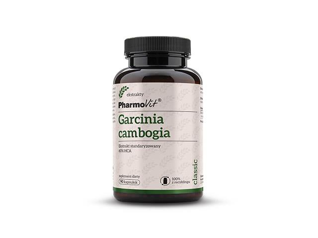 Pharmovit Garcinia Cambogia Standaryzowany Ekstrakt 60% HCA interakcje ulotka kapsułki - 90 kaps.