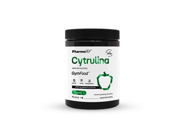 Pharmovit GymFood Cytrulina Jabłczan Cytruliny jabłko interakcje ulotka proszek  400 g