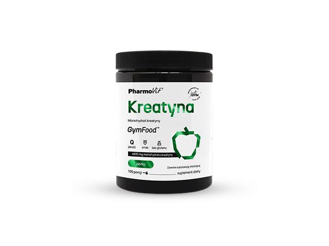 Pharmovit GymFood Kreatyna Monohydrat Kreatyny jabłko interakcje ulotka proszek  500 g