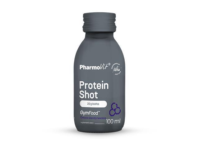 Pharmovit GymFood Protein Shot owoce skandynawskie interakcje ulotka   100 ml