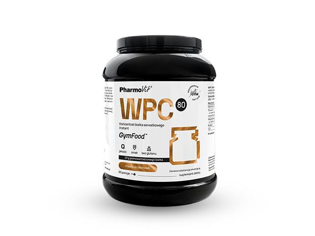 Pharmovit GymFood WPC 80 Koncentrat o smaku masła orzechowego białka serwatkowego interakcje ulotka proszek - 700 g