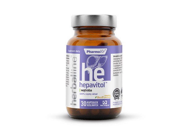 PHARMOVIT hepavitol wątroba interakcje ulotka kapsułki - 30 kaps.