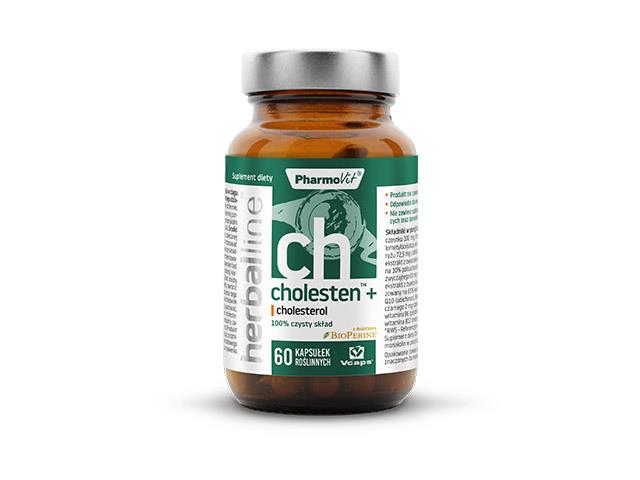 Pharmovit Herballine Cholesten + Cholesterol interakcje ulotka kapsułki  60 kaps.