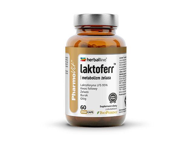 Pharmovit Herballine Laktoferr Metabolizm Żelaza interakcje ulotka kapsułki twarde - 60 kaps.