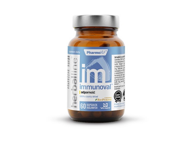 Pharmovit Immunoval Odporność interakcje ulotka kapsułki - 60 kaps. (but. ze szkła)