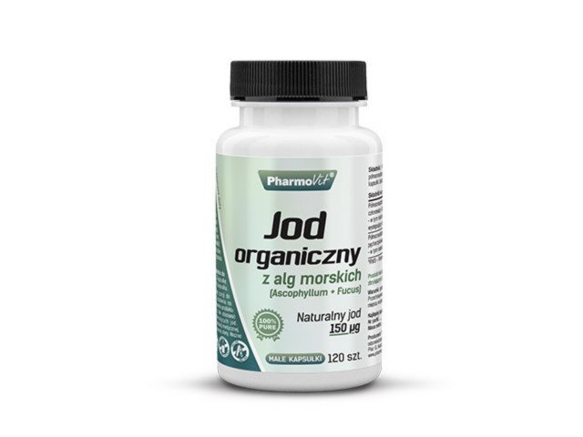 Pharmovit Jod organiczny z alg morskich 150 mcg interakcje ulotka kapsułki - 120 kaps.