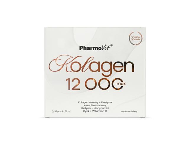 Pharmovit Kolagen 12000 Max interakcje ulotka płyn  30 but. po 30 ml