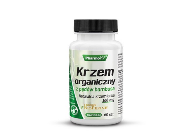 Pharmovit Krzem Organiczny z pędów bambusa interakcje ulotka kapsułki - 60 kaps.