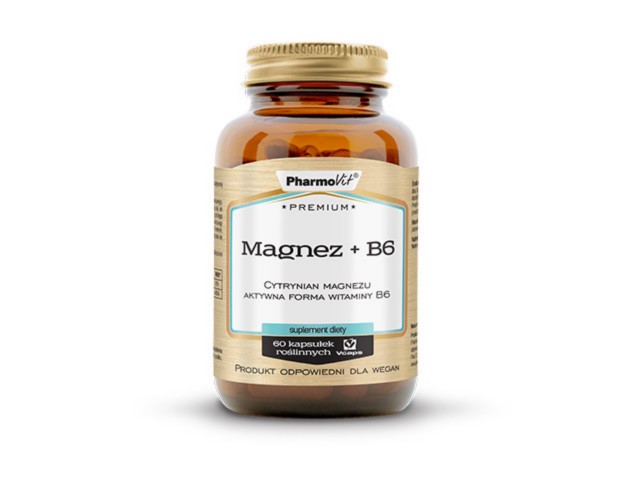 Pharmovit Premium Magnez + B6 interakcje ulotka kapsułki  60 kaps.