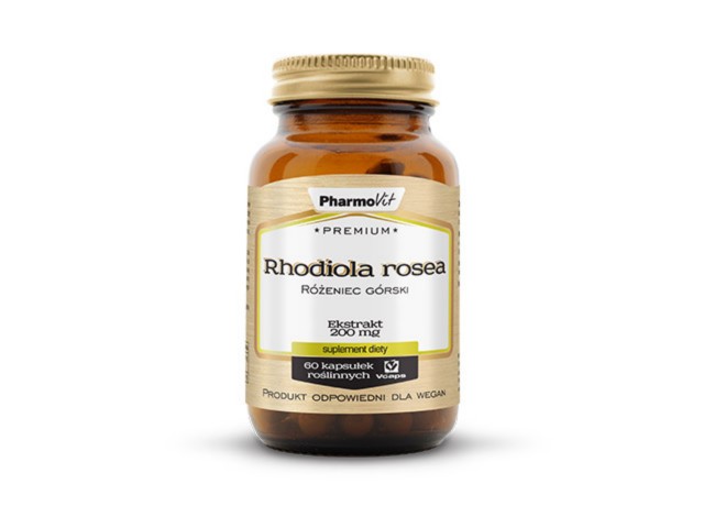 Pharmovit Premium Rhodiola Rosea Różeniec Górski Ekstrakt interakcje ulotka kapsułki  60 kaps.