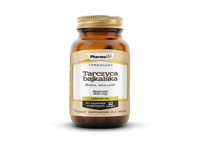 Pharmovit Premium Tarczyca Bajkalska 200 mg Ekstrakt interakcje ulotka kapsułki  60 kaps.