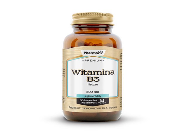 Pharmovit Premium Witamina B3 500 mg interakcje ulotka kapsułki  60 kaps.