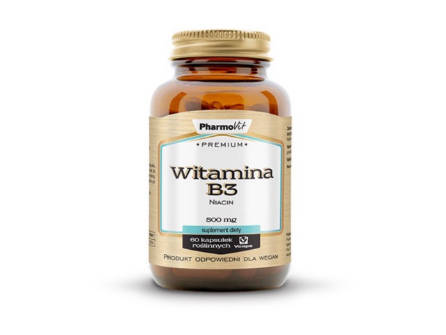 Pharmovit Premium Witamina B3 500 mg interakcje ulotka kapsułki - 60 kaps.
