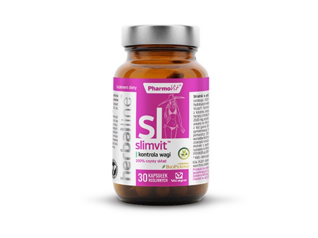 PHARMOVIT slimvit kontrola wagi interakcje ulotka kapsułki - 30 kaps.