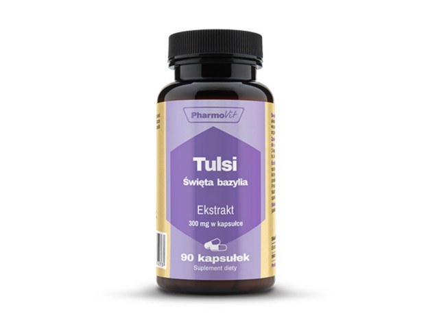 Pharmovit Tulsi Święta Bazylia Ekstrakt 300 mg w kapsułce interakcje ulotka kapsułki - 90 kaps.