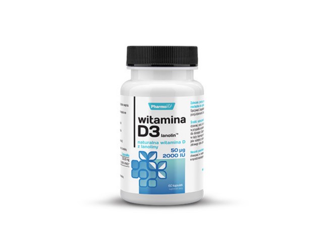 Pharmovit Witamina D3 Lanolin 50 mcg/2000 IU interakcje ulotka kapsułki - 60 kaps.