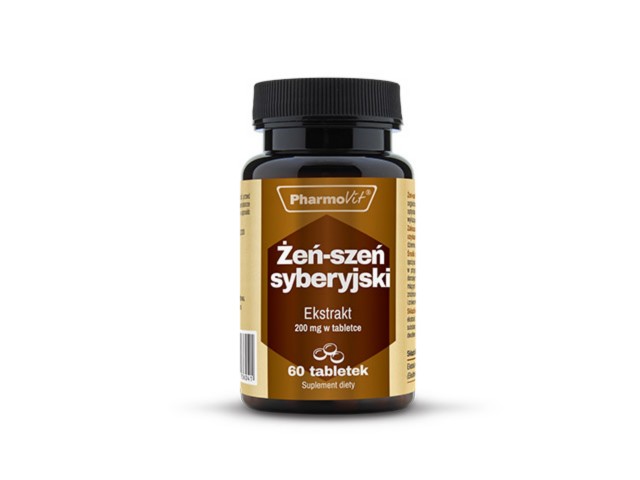 Pharmovit Żeń-Szeń Syberyjski 200 mg Ekstrakt interakcje ulotka tabletki - 60 tabl.