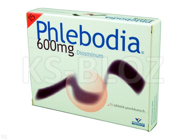Phlebodia interakcje ulotka tabletki powlekane 600 mg 15 tabl. (blist.)