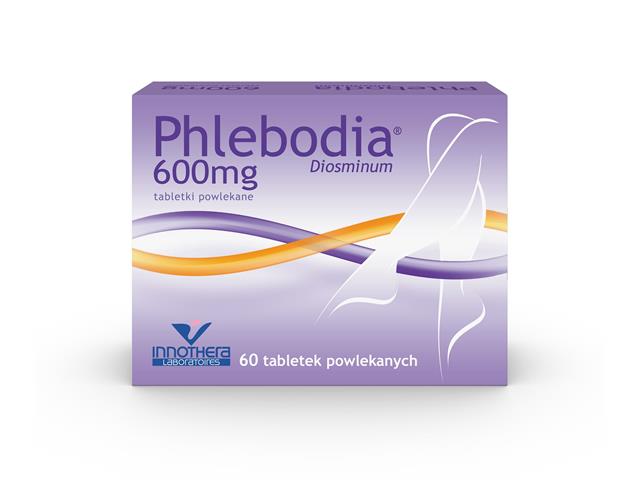 Phlebodia interakcje ulotka tabletki powlekane 600 mg 60 tabl.