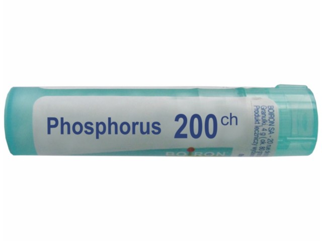 Phosphorus 200 CH interakcje ulotka granulki  4 g