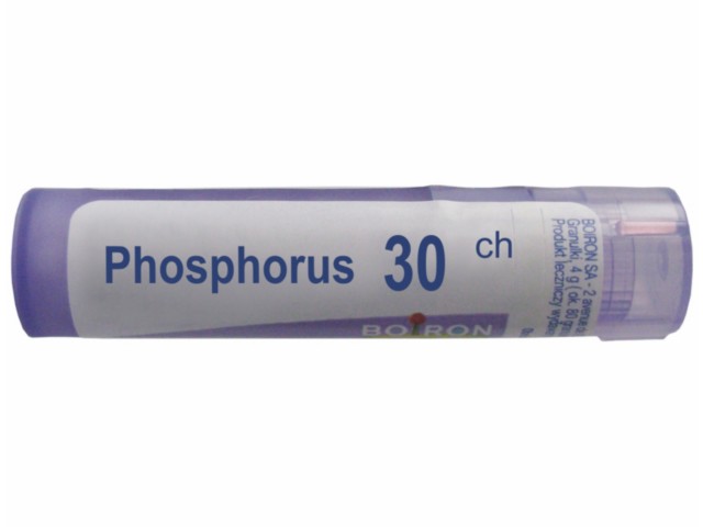 Phosphorus 30 CH interakcje ulotka granulki  4 g