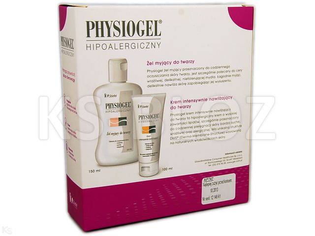 PHYSIOGEL Zestaw Krem int.naw.d/tw +Żel myjący d/tw. interakcje ulotka zestaw - 100 ml + 150 ml