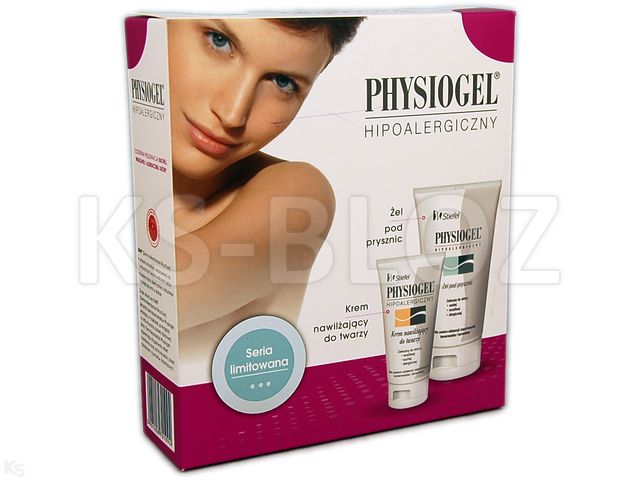 PHYSIOGEL Zestaw Żel p/prysz. +Krem nawil.d/tw. interakcje ulotka   150 ml | +75 ml