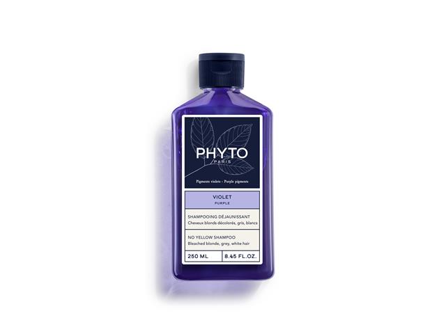 Phyto Purple No Yellow Szampon dla włosów rozjaśnianych, blond, siwych i platynowych interakcje ulotka szampon  250 ml