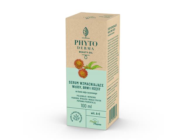 Phytoderma Beauty Oil Serum włosy, brwi i rzęsy wzmacniające interakcje ulotka serum - 100 ml