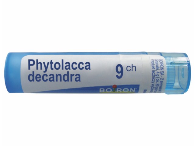 Phytolacca Decandra 9 CH interakcje ulotka granulki  4 g