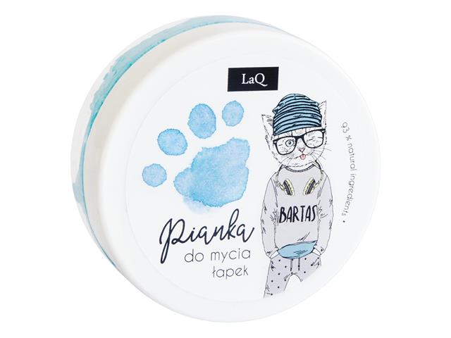 Pianka do mycia łapek - niebieska interakcje ulotka mus  50 ml