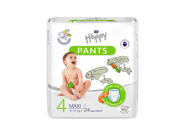 Piel-m. BELLA BABY HAPPY PANTS Maxi 8-14kg interakcje ulotka pielucho-majtki  24 szt.