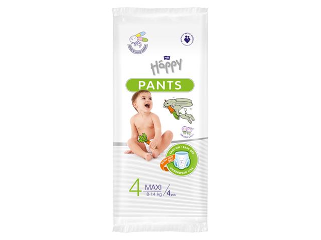 Piel-m. BELLA BABY HAPPY PANTS Maxi 8-14kg interakcje ulotka pielucho-majtki  4 szt.