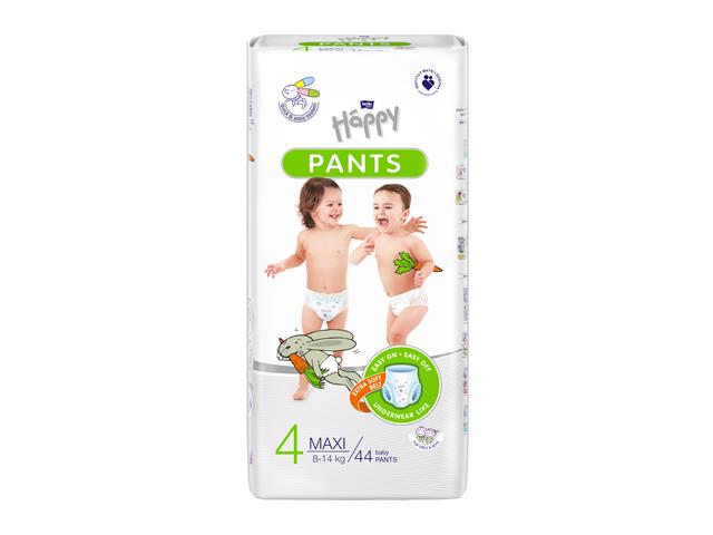 Piel-m. BELLA BABY HAPPY PANTS Maxi 8-14kg interakcje ulotka pielucho-majtki  44 szt.