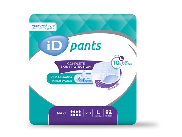 Piel.-m. iD Pants Maxi L interakcje ulotka pielucho-majtki - 10 szt.