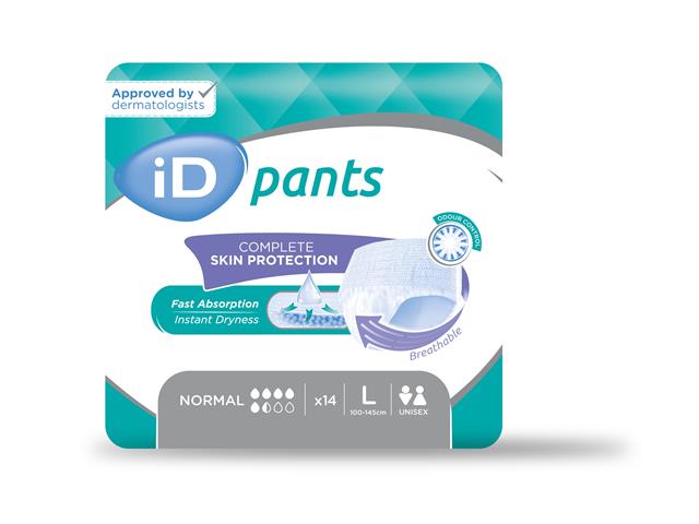 Piel.-m. iD Pants Normal L interakcje ulotka pielucho-majtki - 14 szt.