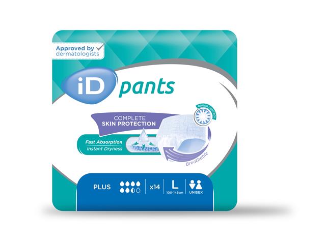 Piel.-m. iD Pants Plus L interakcje ulotka pielucho-majtki - 14 szt.