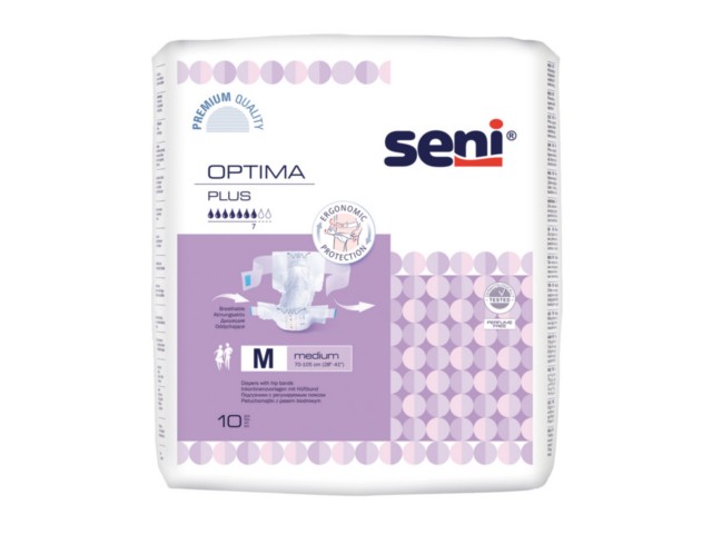 Piel-m. SENI OPTIMA plus medium interakcje ulotka pielucho-majtki - 10 szt.