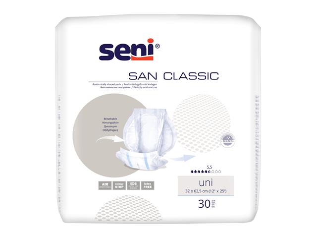 Piel.-m SENI SAN CLASSIC UNI interakcje ulotka   30 szt.