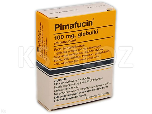 Pimafucin interakcje ulotka globulki dopochwowe 100 mg 3 glob.