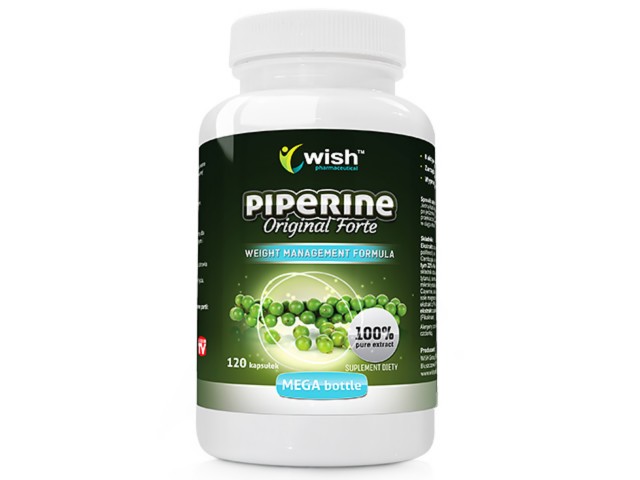 Piperine Original Forte interakcje ulotka kapsułki - 120 kaps.