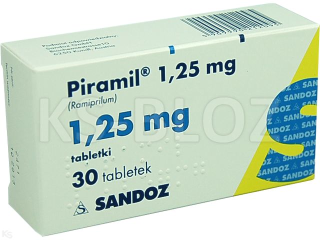 Piramil 1,25 mg interakcje ulotka tabletki 1,25 mg 30 tabl.