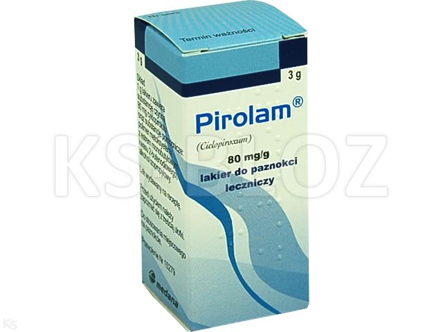 Pirolam interakcje ulotka lakier do paznokci leczniczy 80 mg/g 