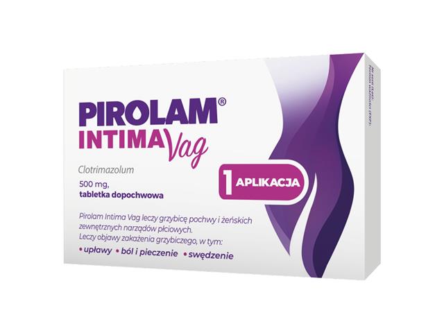 Pirolam Intima Vag interakcje ulotka tabletki dopochwowe 500 mg 