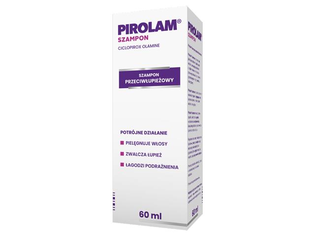 Pirolam Szampon przeciwłupieżowy z witaminą A + E interakcje ulotka szampon  60 ml